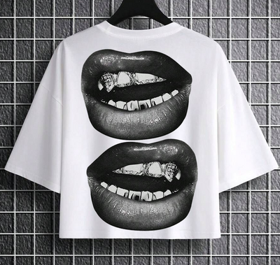 DROPED SHOULDERS HEAVY WEIGHT CROPPED TEE