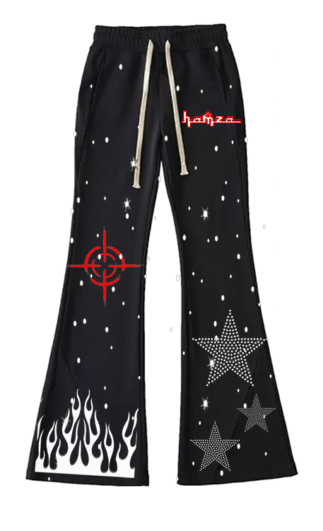 RHINESTONE FLARE PANT